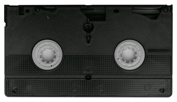 Vintage VHS tape back realistic asset. png isolated on transparent background