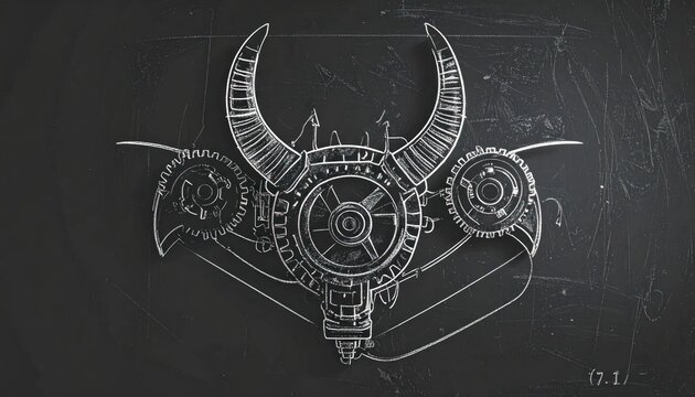 Mechanical Bull Head Industrial Design.