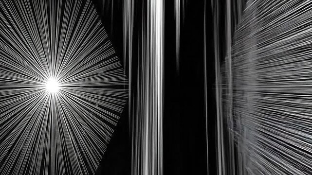 Abstract black and white speed lines background