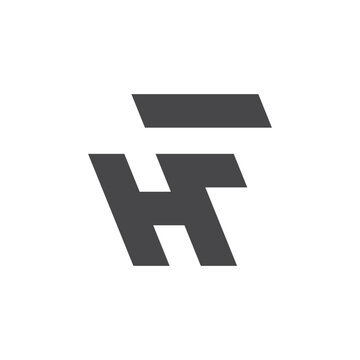 Abstract H and F Monogram