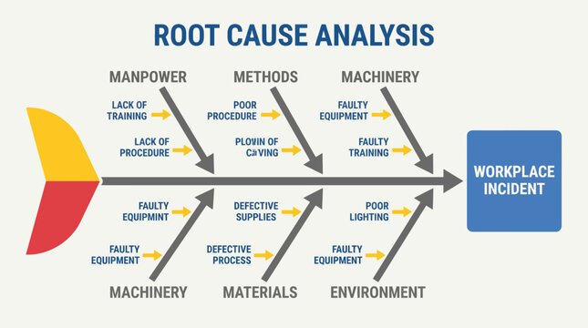 Workplace Incident Investigation Root Cause Analysis Fishbone