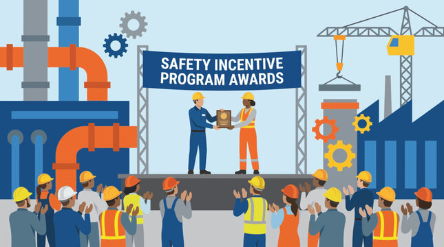 Safety Incentive Program Award Ceremony in Industrial Workplace