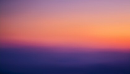 Fototapeta premium Dreamy Soft Focus Gradient Warm Peach Blending Into Deep Violet Abstract Blurred Photo With Hazy Light Smooth Atmospheric Textures Vibrant Yet Muted Color Palette For A Minimalist Backdrop
