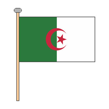 Algeria Flag Pole Design