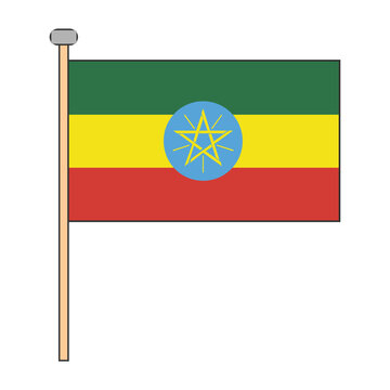 Ethiopia Flag Pole Design