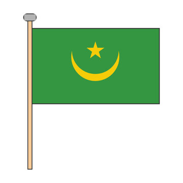 Mauritania Flag Pole Design