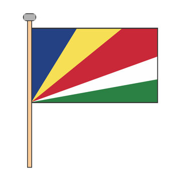 Seychelles Flag Pole Design