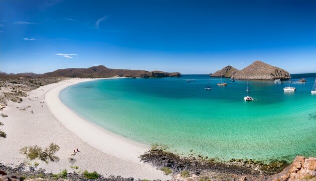 Paradisiac Beach Of Balandra At La Paz Baja California