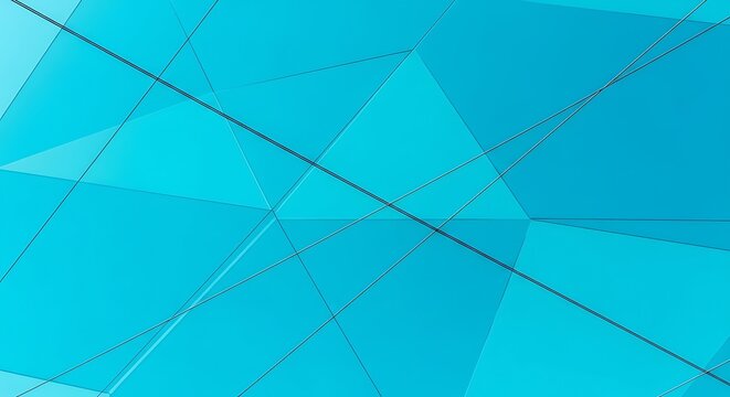 Abstract geometric background with blue triangles and lines