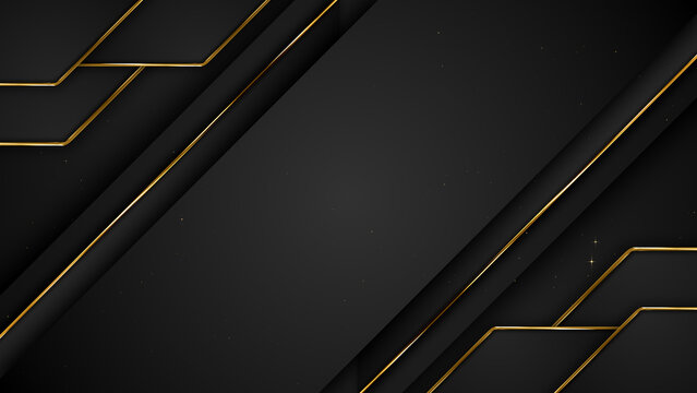 Diagonal Luxury Geometric Black Gold Particles Awards Trailer Titles Cinematic Openers Intro Background
