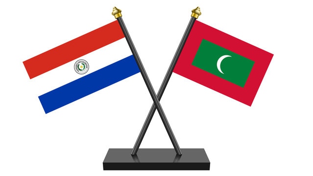 Flag of Maldives and Paraguay