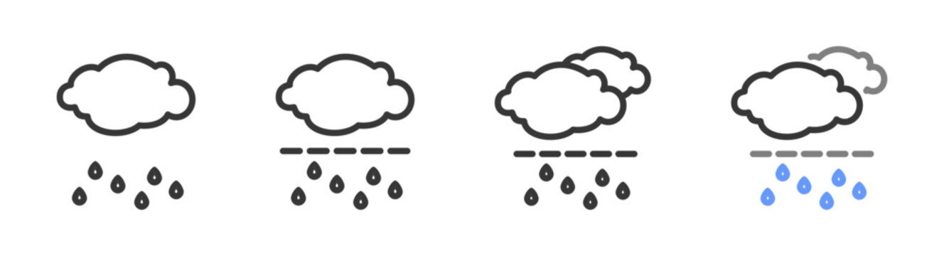 The Ultimate liquefaction Styles with Variations Line of icon set vector illustration