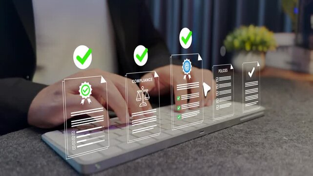 AI compliance certification workflow with enterprise governance automation, digital audit verification, regulatory approval management, intelligent policy validation.