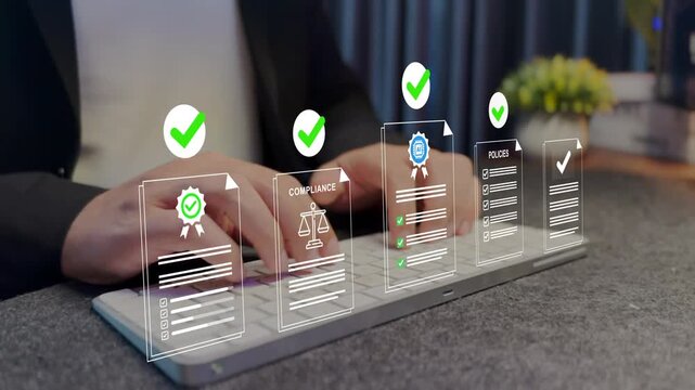 AI compliance certification workflow with enterprise governance automation, digital audit verification, regulatory approval management, intelligent policy validation.