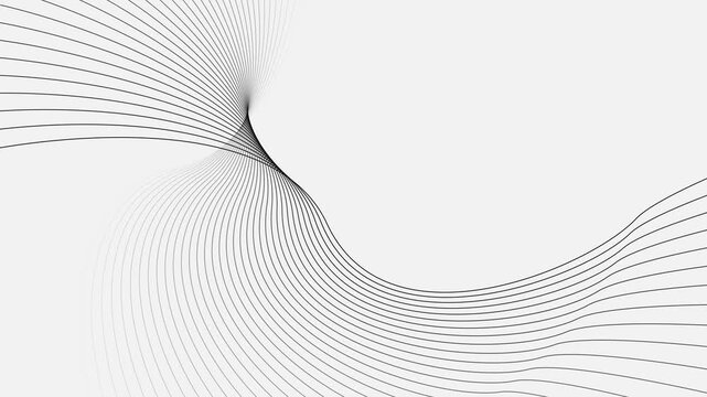 Minimalist background, white wave lines, abstract design, geometric pattern