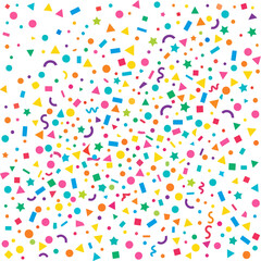 Fototapeta premium playful background scattered confetti shapes