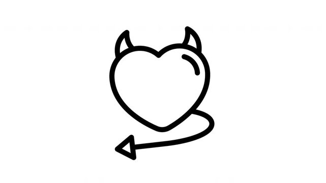heart minimalist stroke animation