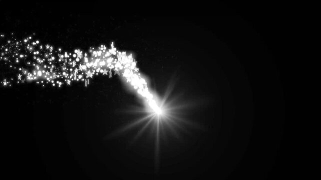 Magical Glitter Starburst Explosion Animation, Sparkling Twinkle Effects with Cartoon Flash Rays and Shining Motion Graphics Overlay