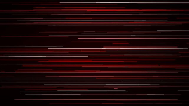 格闘スポーツグリッチスピードライン背景　赤・白・黒　ダイナミック　シームレスループ　フルHD