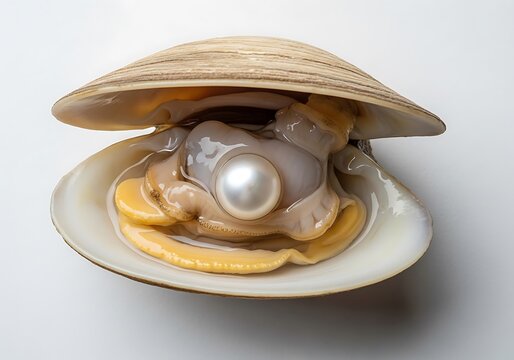 Close up of a single fried egg on a white plate.