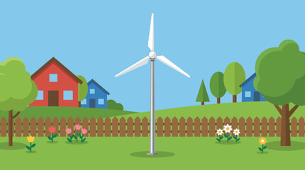 Micro Wind Turbine Residential Garden Small Scale © Bima