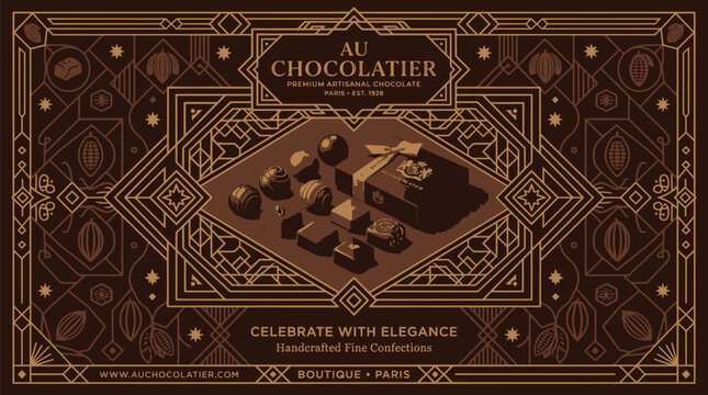 Chocolate box with elegant design