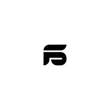 Letter F5 or FS Logo Design Template. Letter JN or UL Logo Idea. 