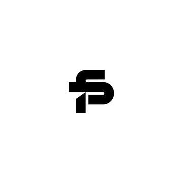 Letter FS or SF Logo Design Template. Letters TS or ST Logo Idea. FP or PF Logo Idea. 