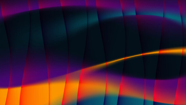 Abstract Colorful Flowing Wave Background Dynamic Motion Texture Vector Illustration