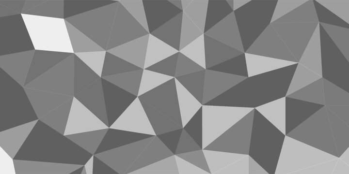 Grunge halftone dots pattern texture background. Low poly design. Modern dotted black and white vector illustration. Abstract wavy lines. Triangular polygon backdrop