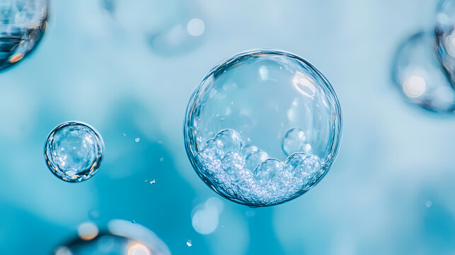 Transparent Bubbles in Water