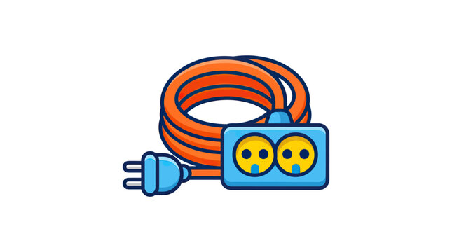 Electrical extension cord and power strip with multiple outlets for power distribution