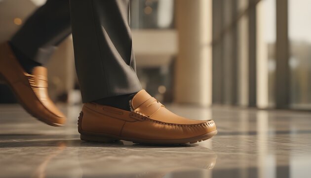 Premium moccasin motion blur comfortable luxury dynamic