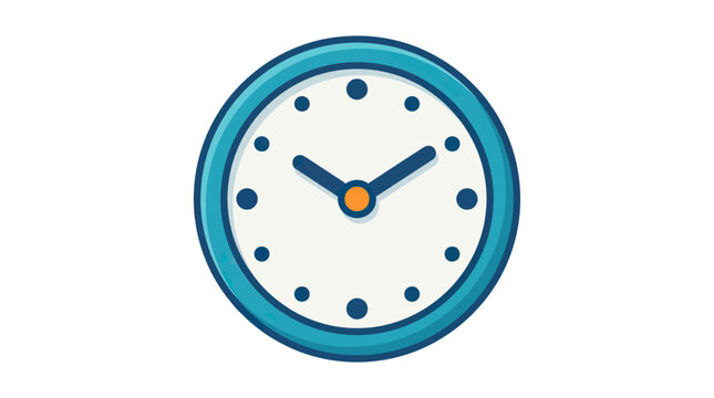 Simple analog clock face with hands indicating time