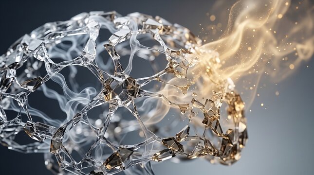 Abstract Crystal Neural Network with Golden Energy Flow