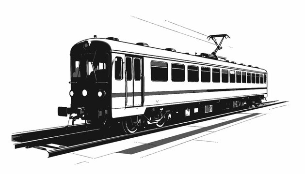 Vintage Electric Train Carriage Railway.