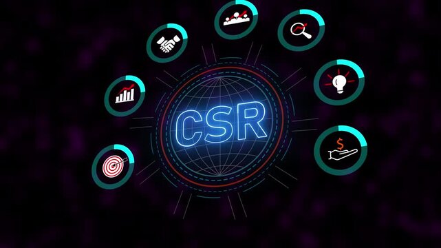 Corporate Social Responsibility CSR Global Business Ethics Sustainability Animation Futuristic. ChatGPT said:CSR Animation Showing Corporate Responsibility And Ethical Growth.