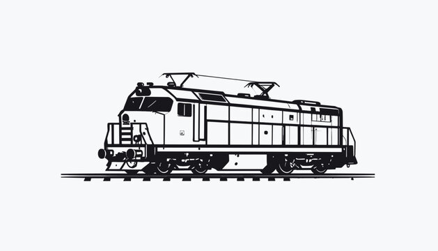 Electric locomotive train engine machine.
