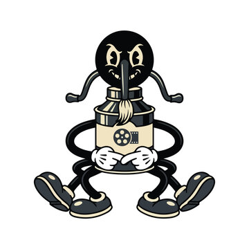 Film Reel Cartoon Character.