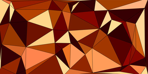 Fototapeta premium Modern background design with abstract red gradient low poly triangle pattern.