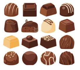 Fototapeta premium set of chocolate
