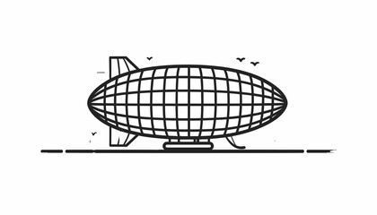 Blimp Airship Dirigible Aircraft Vehicle. © Artejo