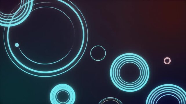 Modern glowing ring loop background with clean motion and depth. Suitable for technology branding, ESG reports, presentations, websites, and commercial visual design.