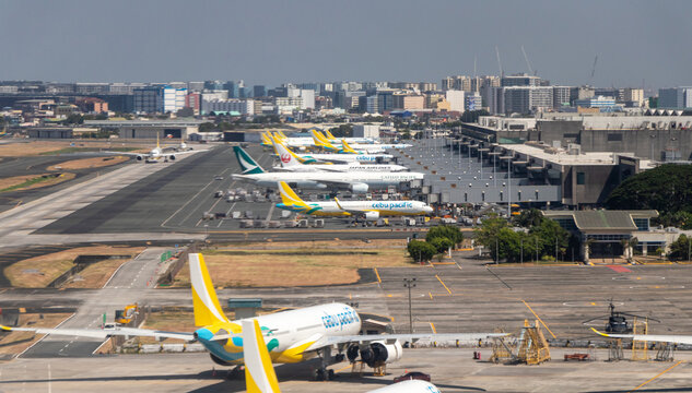 Aerial view of Terminal 3 at Ninoy Aquino International Airport (NAIA) - Manila, Philippines