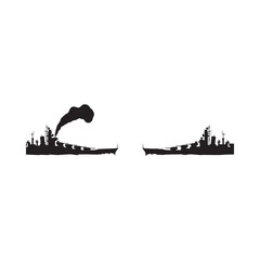 Naklejka premium Warships Silhouette Against White Background Nautical Vessel Outlines