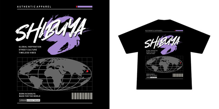 Futuristic illustration of tokyo japan vector t shirt design, vector graphic, typographic poster or tshirts street wear and Urban style