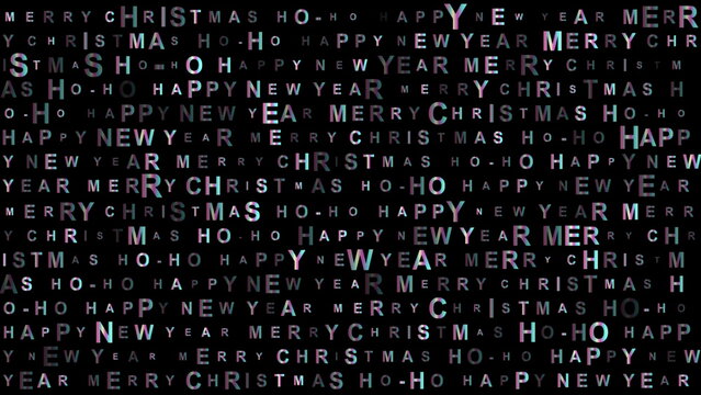 New Year and Christmas shiny holographic background