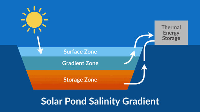 Solar Pond Salinity Gradient Thermal Energy Storage
