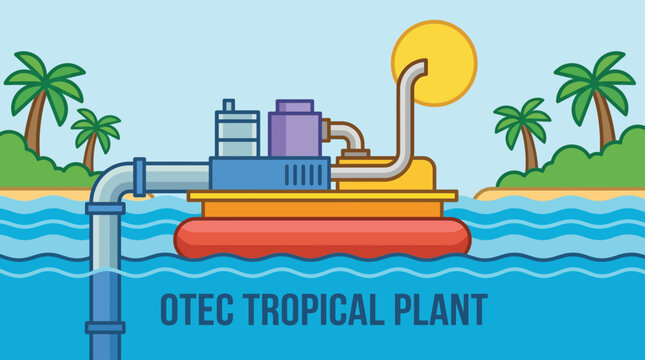 Ocean Thermal Energy Conversion OTEC Tropical Plant