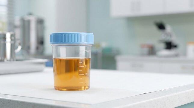 Urine Sample Cups for Dehydration and Urinalysis Chart - Single Cup Specimen